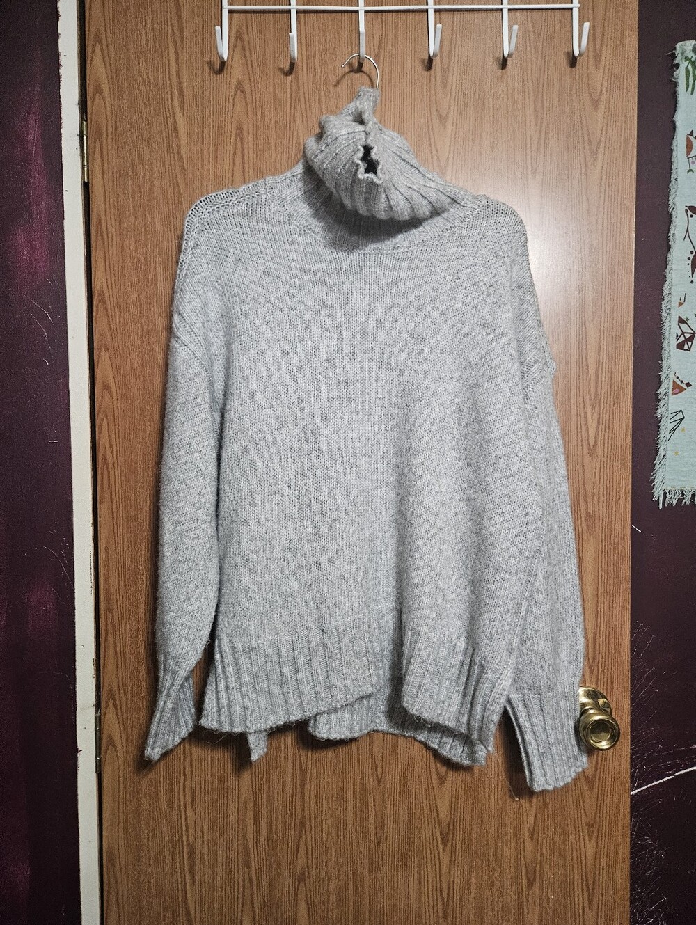 Industry Republic Clothing Turtleneck Gray Cozy Knit Sweater Size Large!